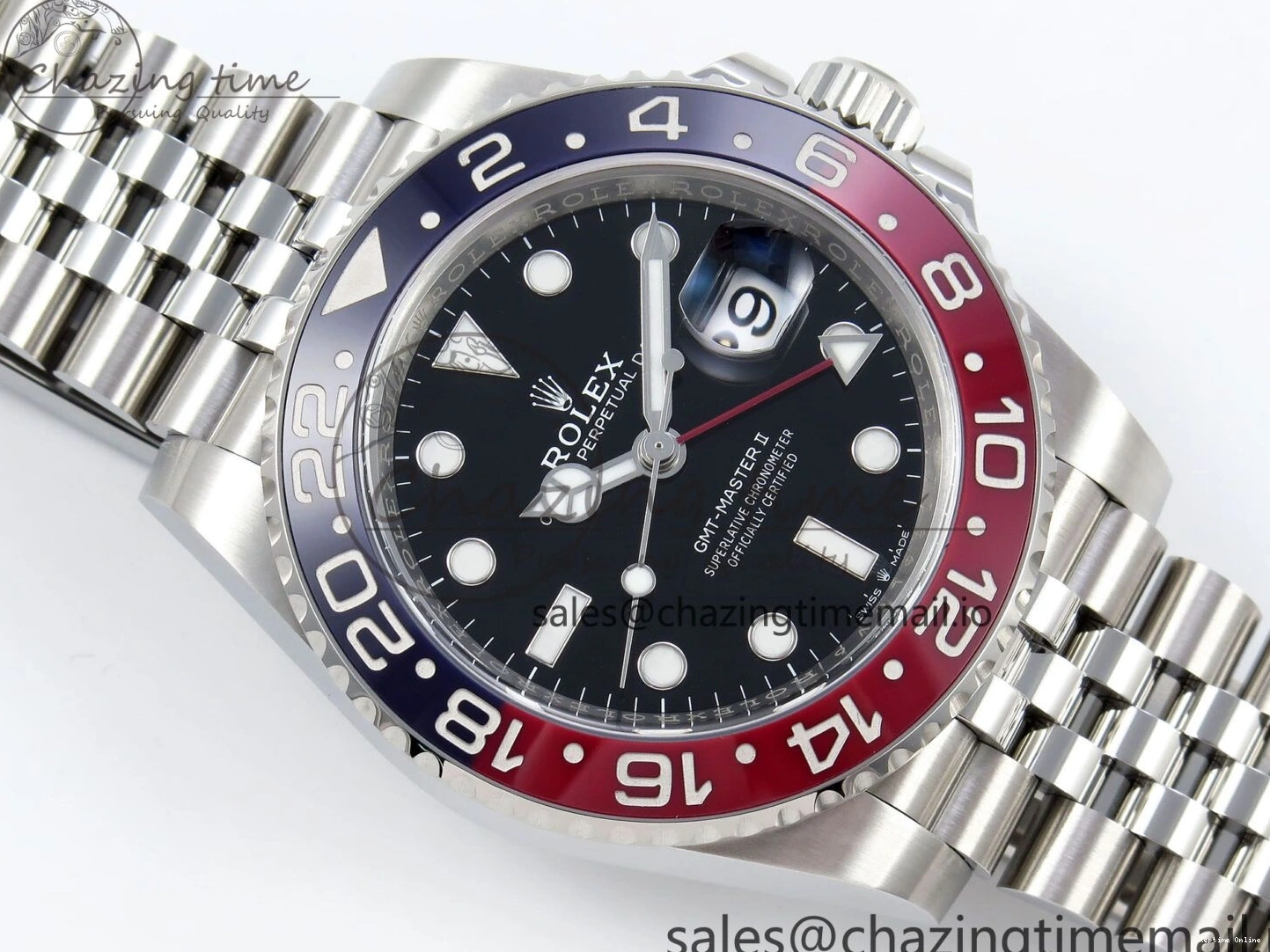 0118 SportInspired GMT-Master II 126710 BLRO Blue Red Ceramic Clean Factory Best Edition on Jubilee Bracelet DD3285 CHS V 1540